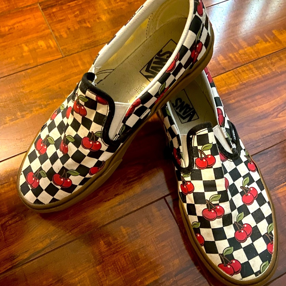 Vans Cherry Slip Ons